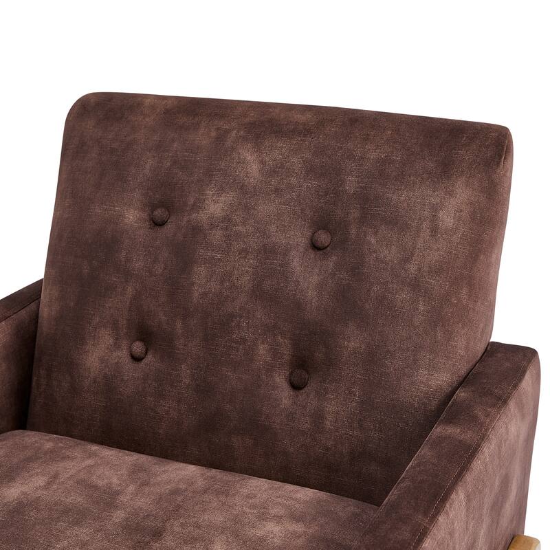 Margrate Wood Arm Tufted Back Accent Chair by Greyson Living