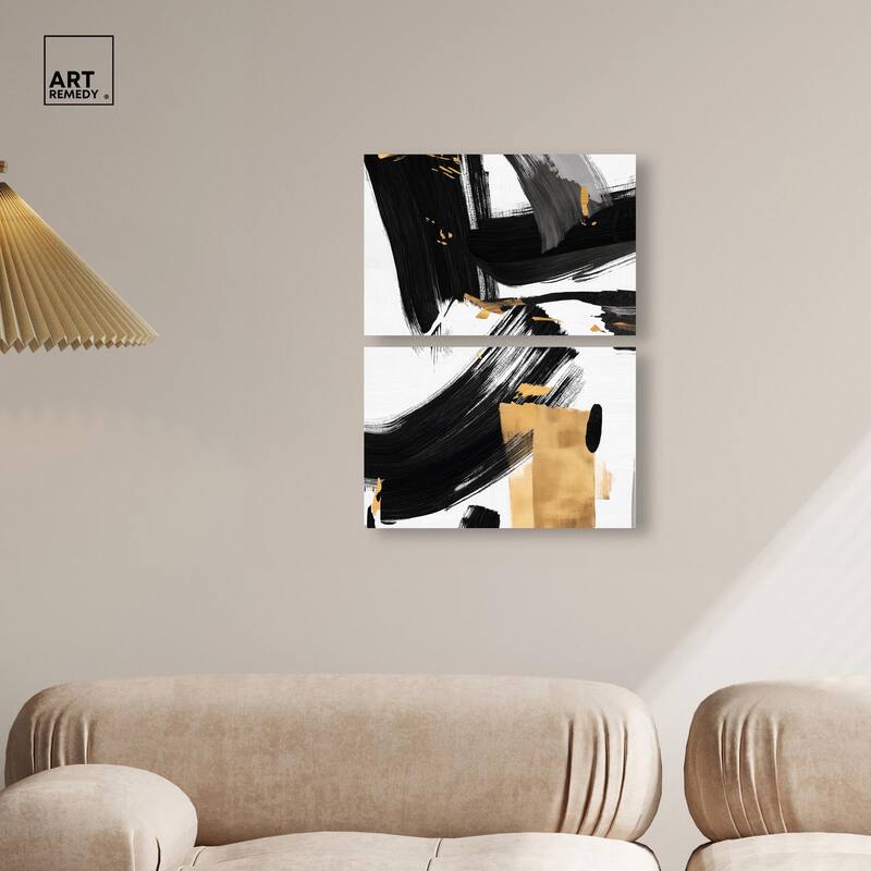Refined Simplicity Canvas Set of 2 by Art Remedy, Gallery Wrapped