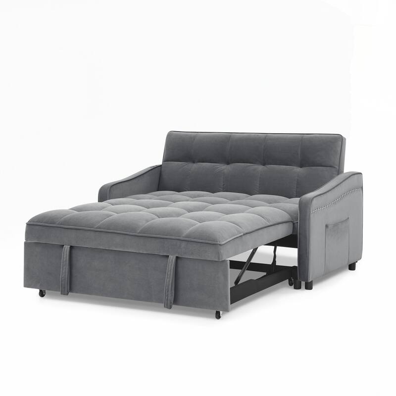 Loveseats Sofa Bed with Pull-out Bed AND Adjsutable Back - 2 Seat