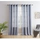 preview thumbnail 9 of 62, HLC.me Madison Faux Linen Textured Sheer Privacy Sun Light Filtering Window Grommet Thick Curtains Panels, Set of 2