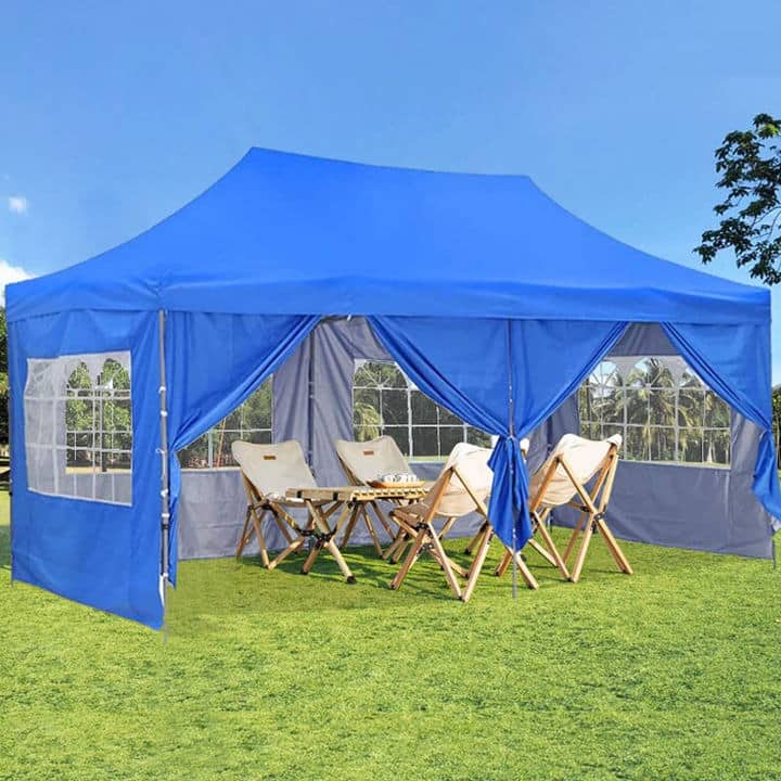 Zenova Heavy-duty 10' x 20' Pop up Canopy Gazebo Tent - BLUE
