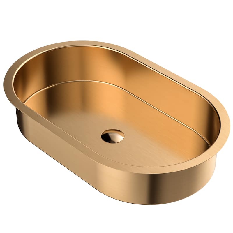 Karran Cinox Stainless Steel Oval Undermount Sink