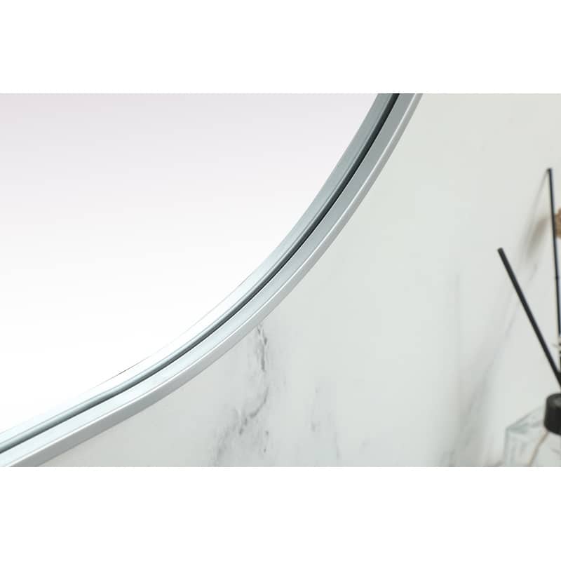 Indigo Home Metal Frame Oval Mirror 24x60 Inch
