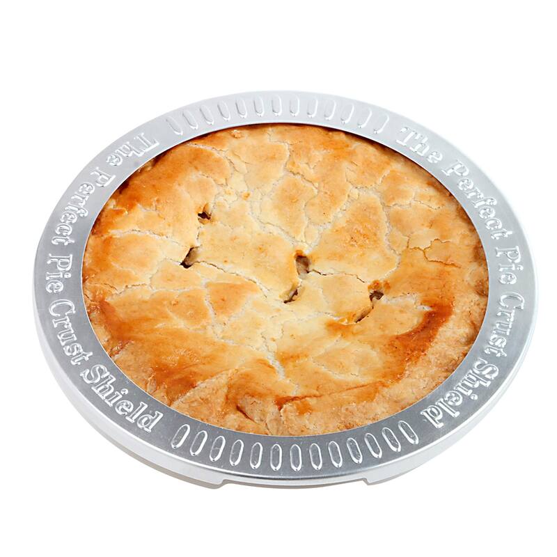 Norpro Reusable Aluminum 10" Pie Crust Shield - Prevents Burnt Crusts - 10 Inch