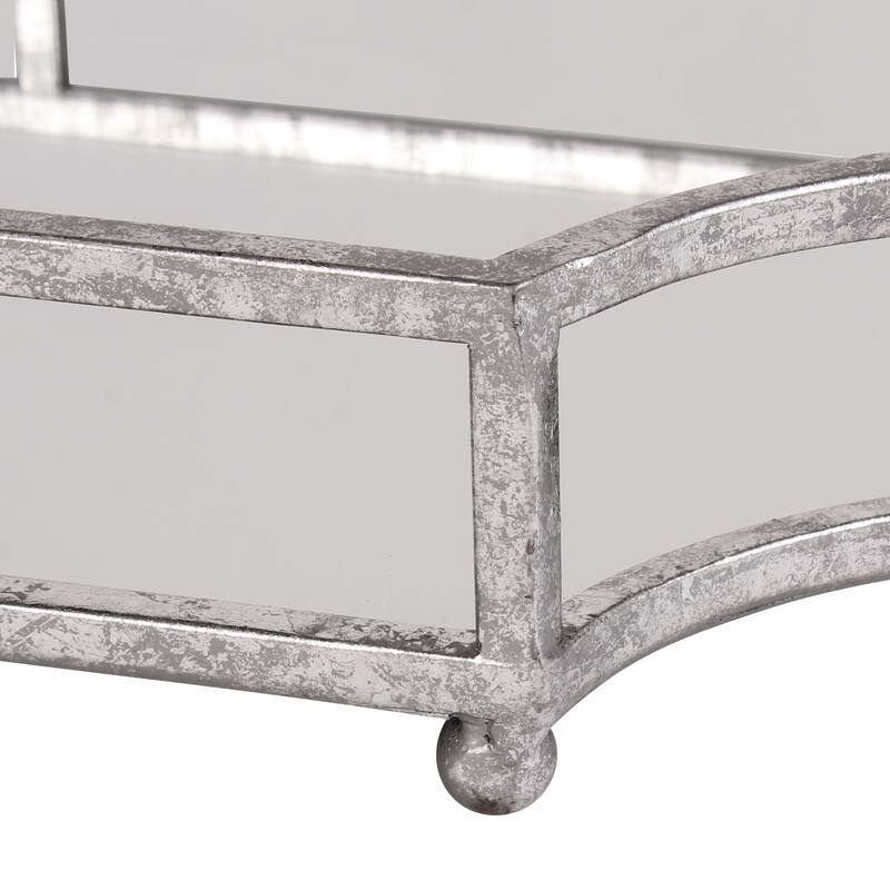 Kate and Laurel Ciel Mirrored Decorative Tray - 19x13x3