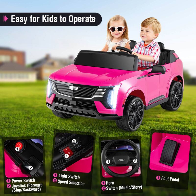 Costway 2 Seater Ride on Truck with Remote Control 3 Speeds LED Lights - See Details