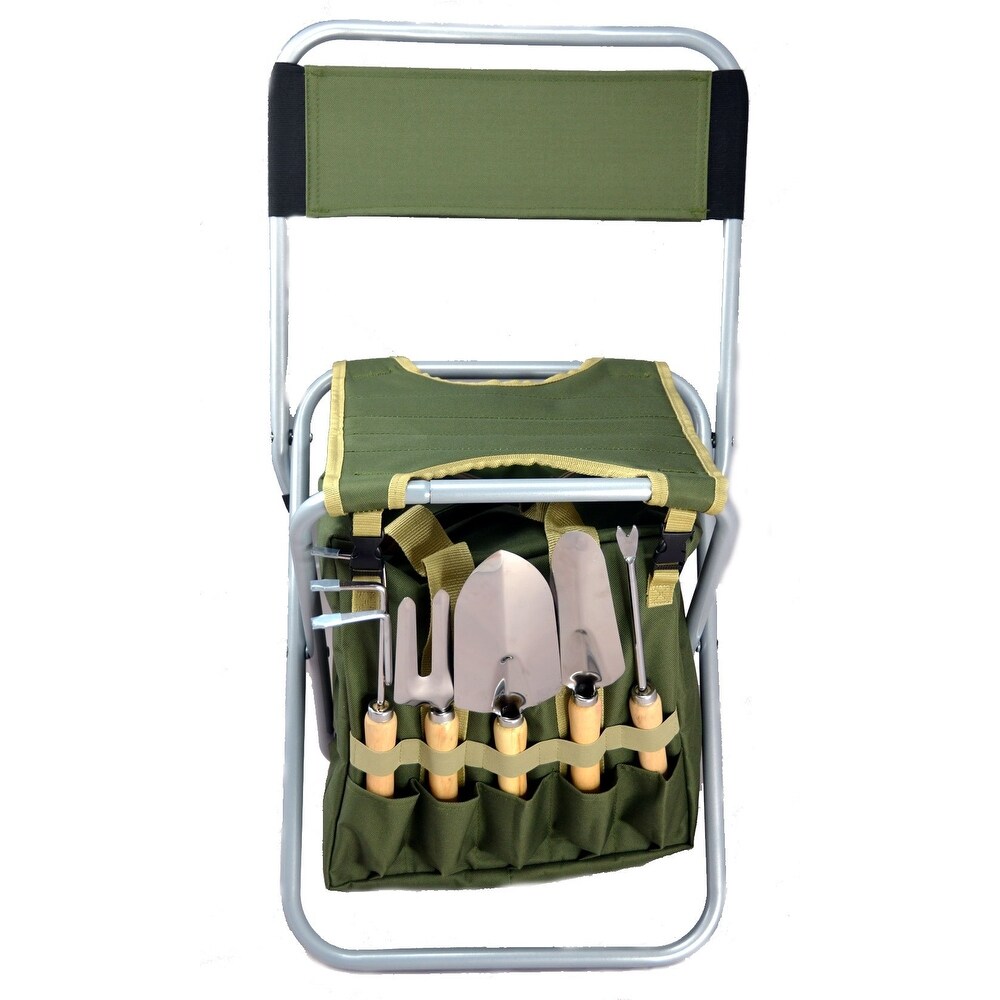 10-Piece Gardening Tool Set with Zippered Detachable Tote and