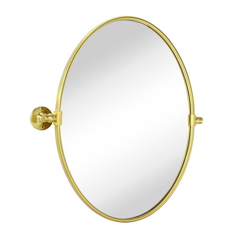 TEHOME Luecinda Oval Metal Wall Mirror