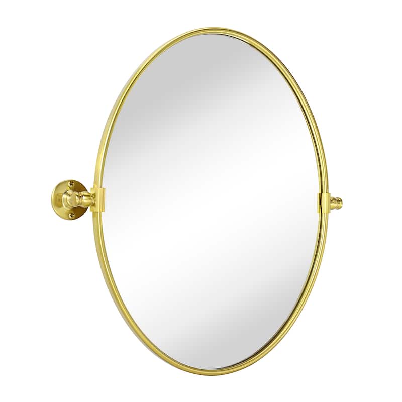 Luecinda Oval Metal Wall Mirror