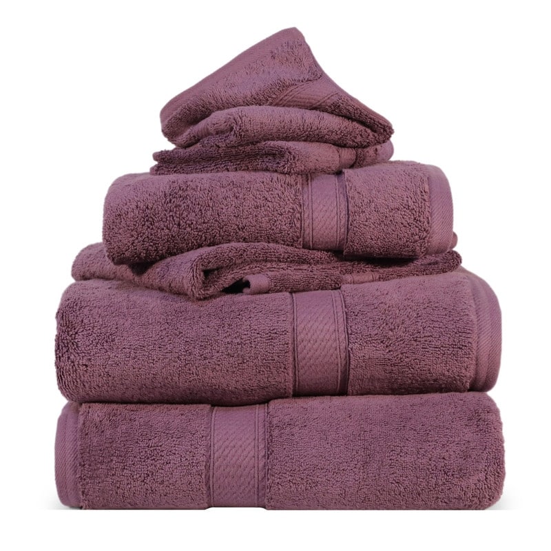 Superior Egyptian Cotton Pile Heavyweight 6-Piece Towel Set