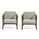 preview thumbnail 75 of 195, Outdoor Teak Solid Wood Patio Furniture Set Loveseat Armchair Table Collection