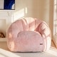 preview thumbnail 51 of 55, Giant Bean Bag Chair,Shell-Shaped Oversized Bean Bag Chair with Fille Pink - Large