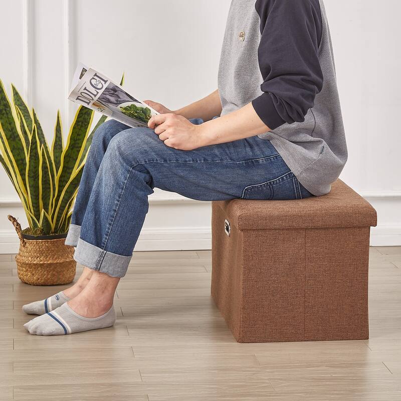 Ottoman Storage Ottoman Footrest Stool Small Ottoman with Storage Foldable Ottoman Foot Rest Footstool Bench