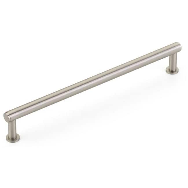 Schaub and Company Pub House 8" Center to Center Smooth Bar Solid - Brushed Nickel