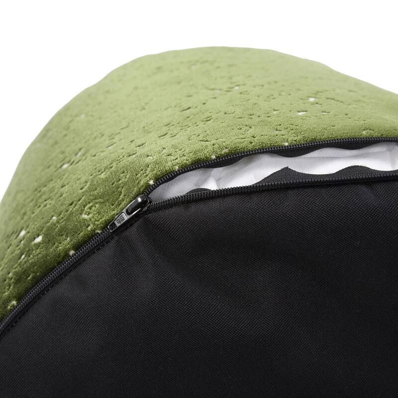 Allan Andrews Round Tall Pouf Pasini Emerald