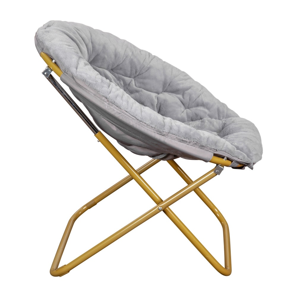 Fur saucer chair hotsell white