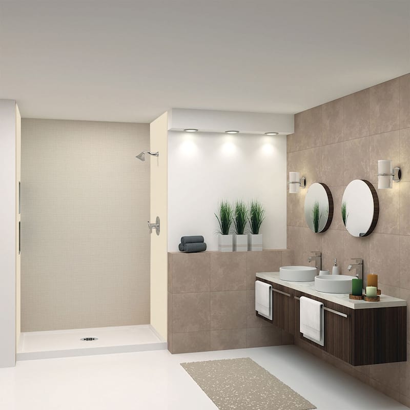 Transolid Expressions 60-in X 32-in X 96-in Glue to Wall Shower Kit - 32" x 60" x 96" - 32" x 60" x 96"