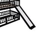 preview thumbnail 9 of 39, Twin Over Twin Low Bunk Bed with Fence and Ladder for Toddler Kids Teens