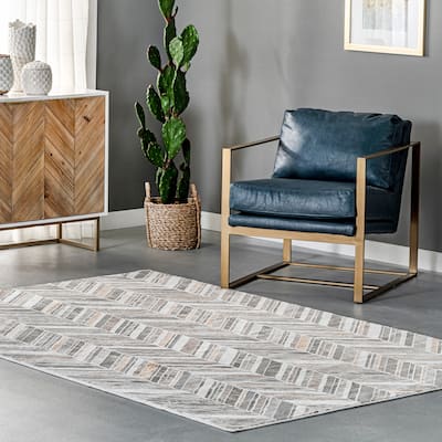 Nuloom Masha Modern Abstract Chevron Area Rug