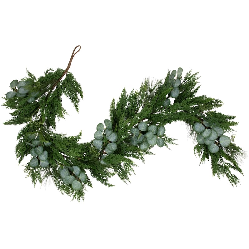 6' Eucalyptus and Mixed Pine Artificial Christmas Garland