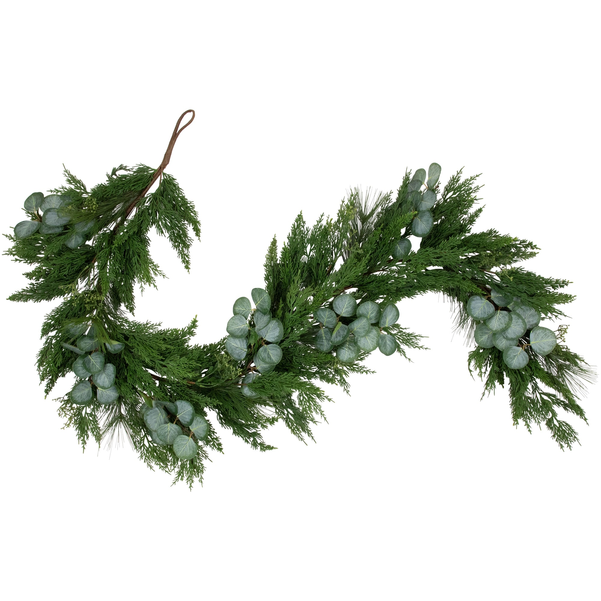 6' Eucalyptus and Mixed Pine Artificial Christmas Garland