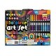 preview thumbnail 5 of 3, 150 Piece Art Set in Black Case