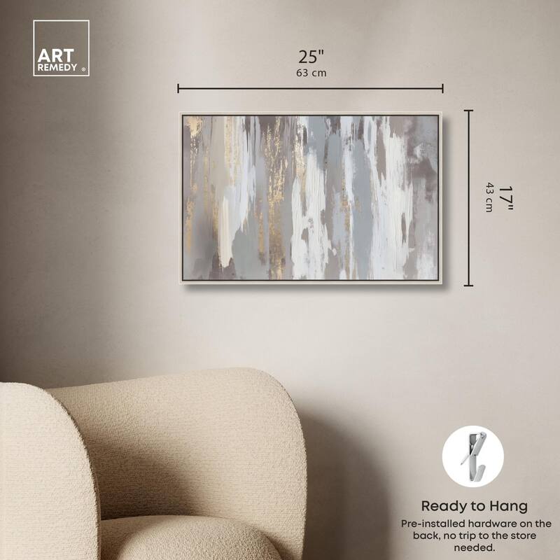 Flooding Gold II Canvas by Art Remedy