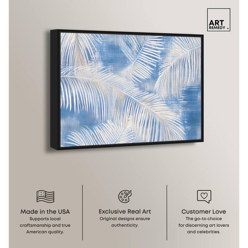 Sky Palm Silhouettes Canvas by Art Remedy