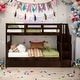 preview thumbnail 1 of 44, Stairway Twin-Over-Twin Bunk Bed with Trundle Espresso