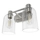 preview thumbnail 7 of 18, Hunter Lochemeade 2-Light Vanity Wall Light, Damp-Rated - Bathroom, Laundry - Modern Farmhouse, Contemporary, Industrial
