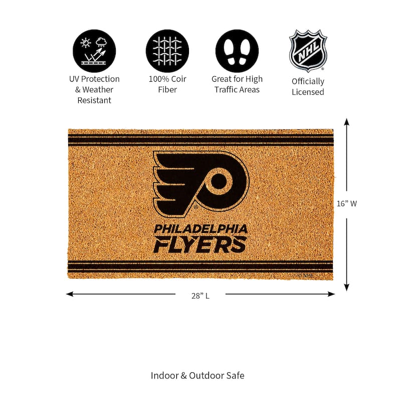 Philadelphia Flyers Monochrome Indoor/Outdoor Coir Door Mat