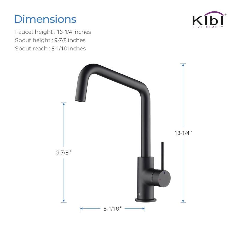 Single-Hole 1-Handle Kitchen Bar/Prep Sink Faucet