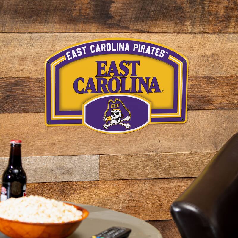 East Carolina University Embossed Steel Wall Sign, 11" x 17"