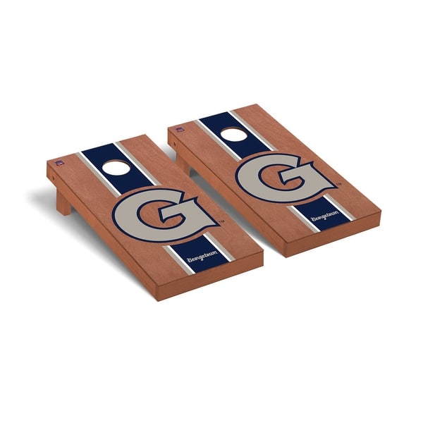 slide 2 of 5, Georgetown Hoyas Rosewood Cornhole Board Set