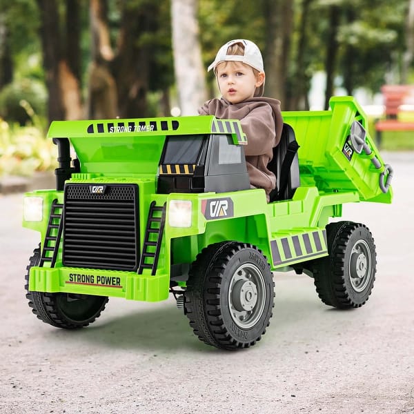 slide 2 of 6, Kids Ride on Dump Truck 12V Ride on Car w/Remote Control