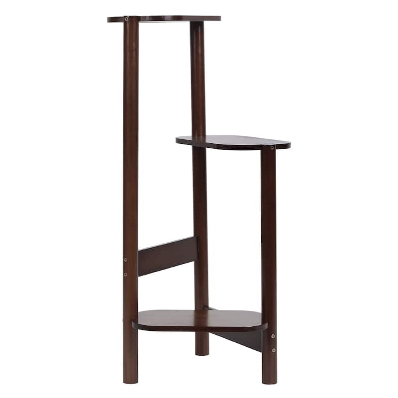 Bamboo Plant Stand 3 Tier Corner Flower Display Rack Holder