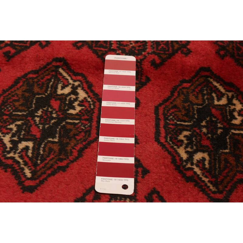 ECARPETGALLERY Hand-knotted Teimani Red Wool Rug - 6'5 x 9'0