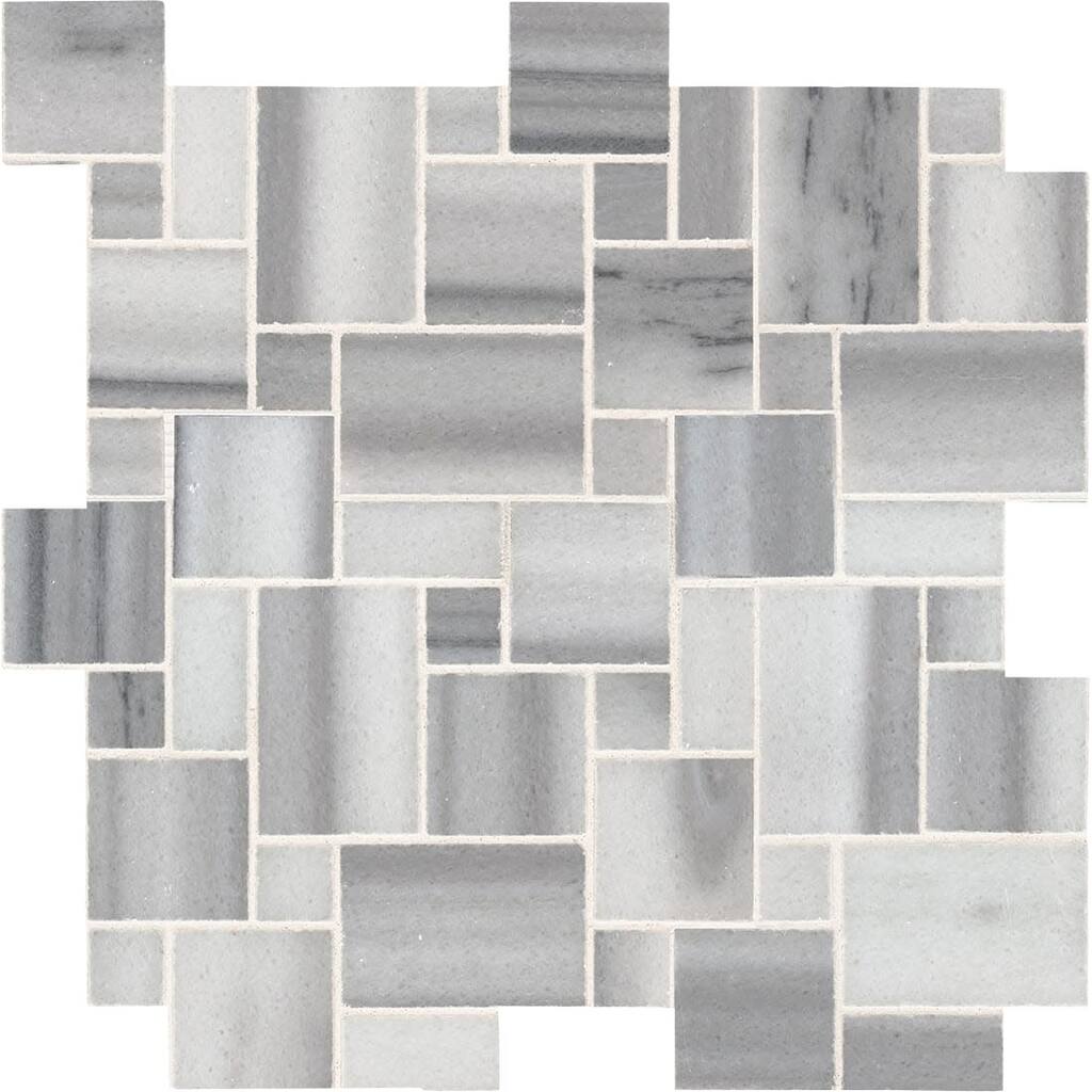 Ackland AKM-S-12X12PTP-CA 12" x 12" Marble Block Random Floor and Wall