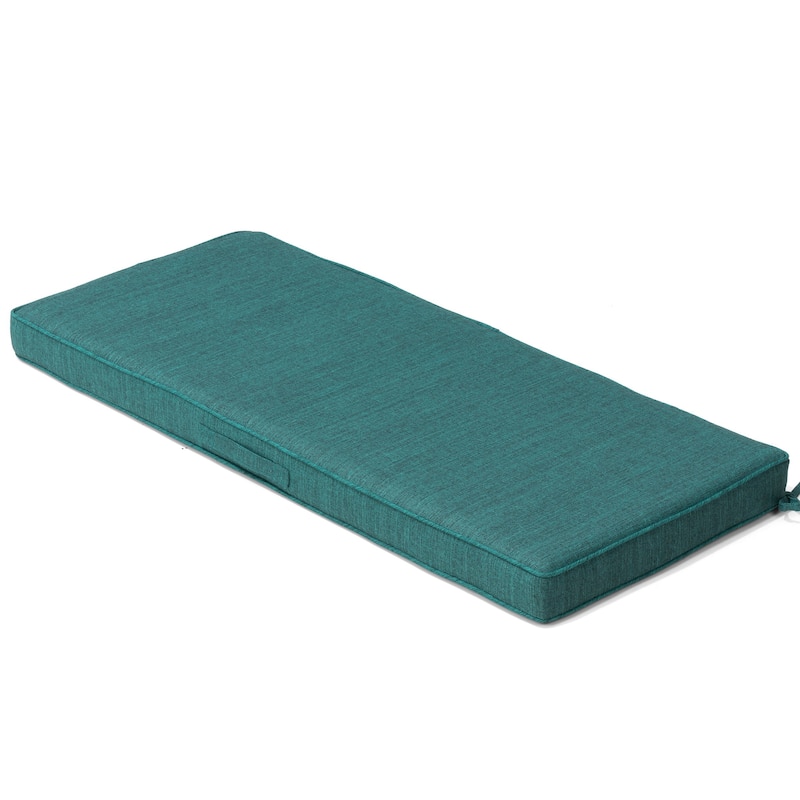 Outdoor Settee Bench Seat Cushion Patio Swing Cushion Loveseat Cushion - 42 - inch width - 1-piece, MALACHITE