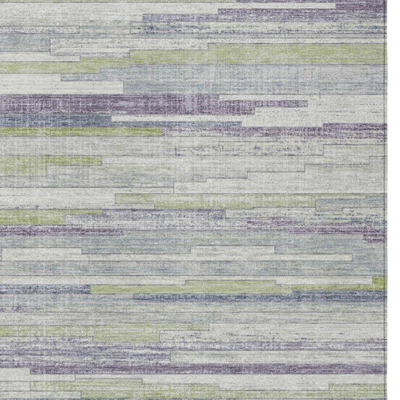 HomeRoots Striped Transitional Rectangle Outdoor Rug