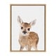 preview thumbnail 9 of 9, Sylvie Baby Deer Animal Print Framed Canvas Wall Art by Amy Peterson
