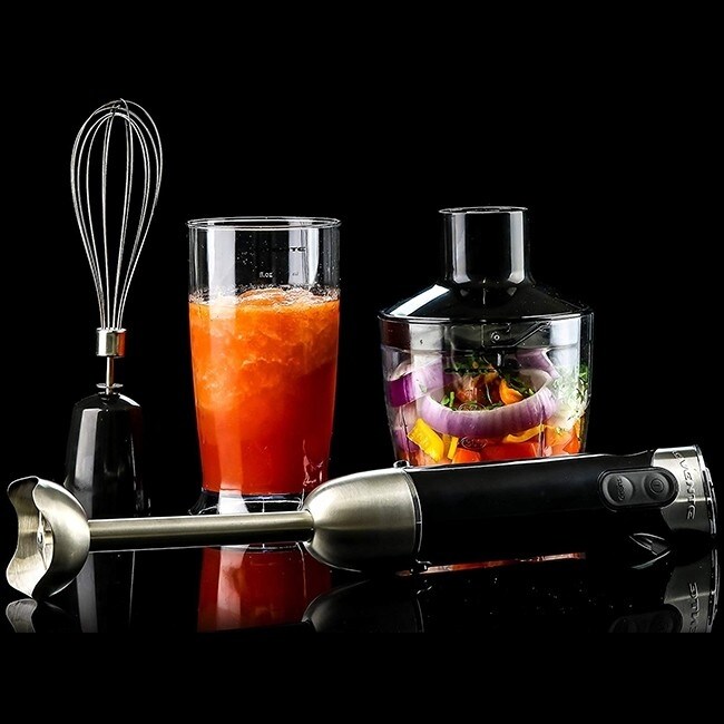 Ovente Electric Immersion Hand Blender 300 Watt 2 Mixing Speed with  Stainless Steel Blades, HS560 Series - Bed Bath & Beyond - 23465964