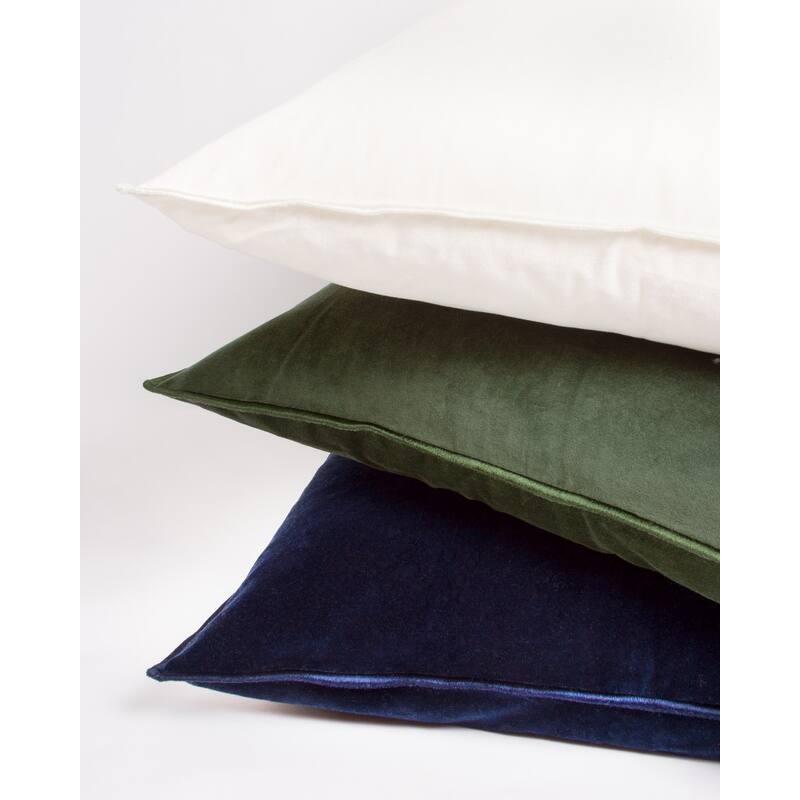 Stoney Ivory Cotton Velvet Throw Pillow Bed Bath & Beyond 35237451