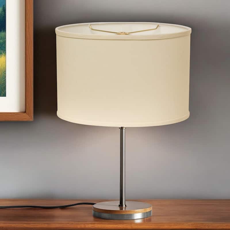 HomeRoots Ivory No Slub Innsbruck Oval Lamp Shade - 10" L x 16" W x 10" H
