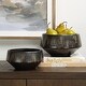 preview thumbnail 2 of 2, Uttermost 18191 Bronze Duo 11" Wide Ceramic Decorative Bowls - Set of