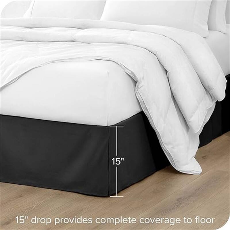 Pleated bed skirt