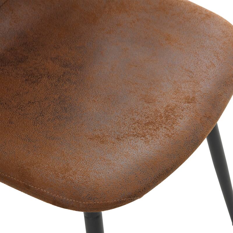 5/9-Piece Dining Table Set, 67" Wood Table with 6 Chairs, Fabric Brown Cushioned Seats, Kitchen Table and Chairs Set