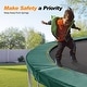 preview thumbnail 6 of 14, ExacMe Trampoline Pad Replacement Safety Spring Cover Round 16 15 14 12 10 Foot, Dark Green