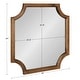 preview thumbnail 25 of 134, Kate and Laurel Hogan Scalloped Wood Framed Mirror