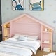preview thumbnail 19 of 40, Wooden platform bed in house shape